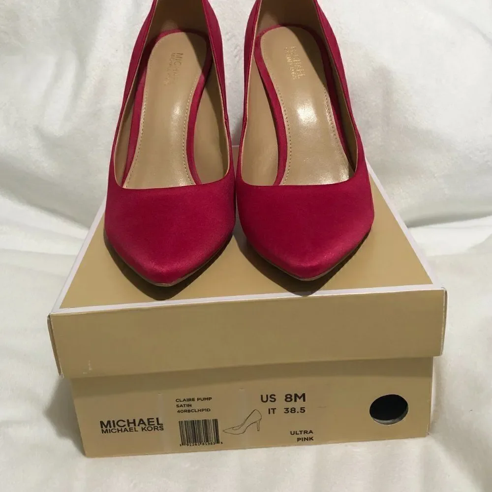 Michael Kors Claire Satin Pump - Ultra Pink‎